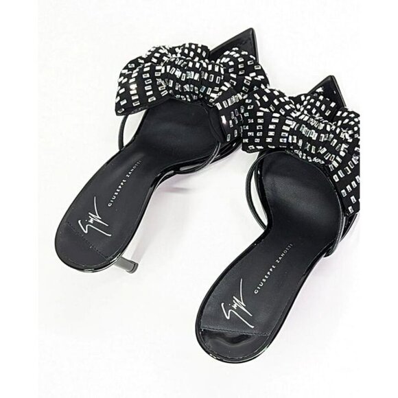 Giuseppe Zanotti Intriigo Alexandrine 90 Embellished Sandals Size 37 MSRP $1,195 - Picture 8 of 11